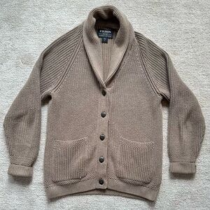 Filson Women’s Brown Shawl Collar Cardigan